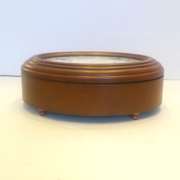 Granddaughter Butterfly Woodgrain Musical Unchained Melody Jewelry Box - Picture 6 of 15